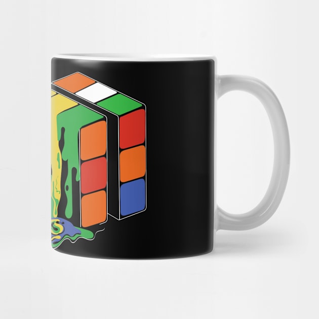 melting rubiks cube by PunnyPoyoShop